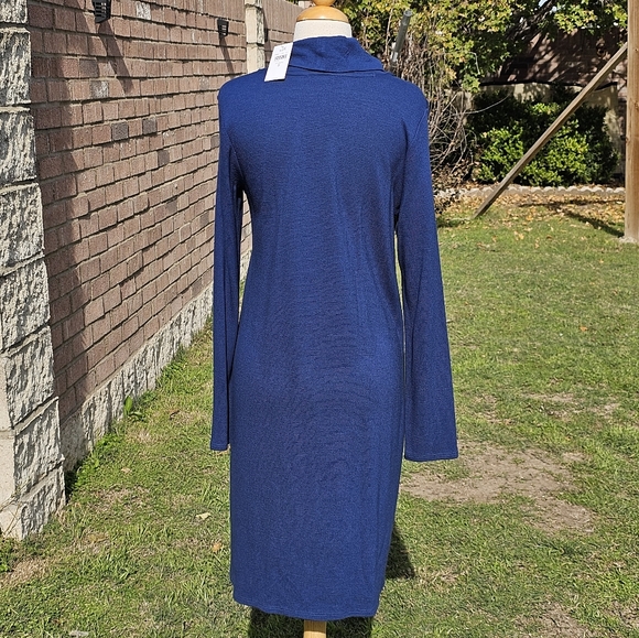 NWT J. Jill blue casual dress - Picture 3 of 6